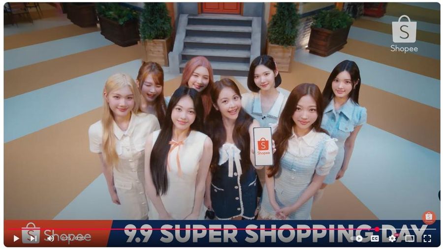 Iklan Shopee 9.9 Super Shopping Day bersama Hearts2Hearts