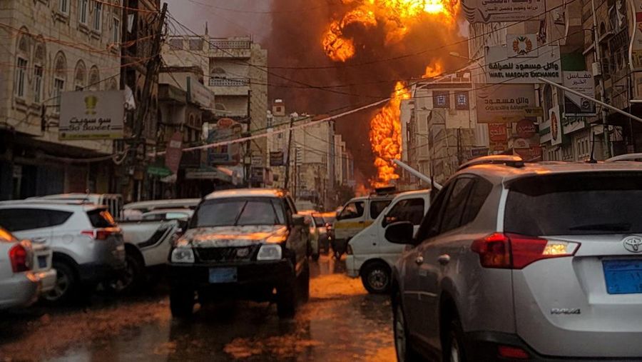 Serangan Udara Israel di Sanaa. REUTERS/Stringer