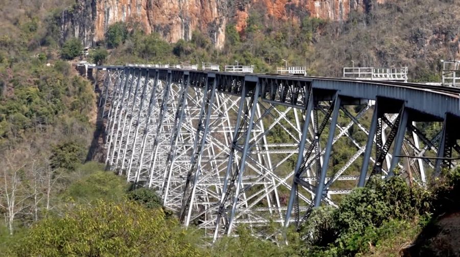 Jembatan Kereta Api Gokteik Myanmar. (Dok. Istimewa)