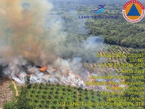 Karhutla di Muba Meluas, Satgas Darat Tetap Siaga