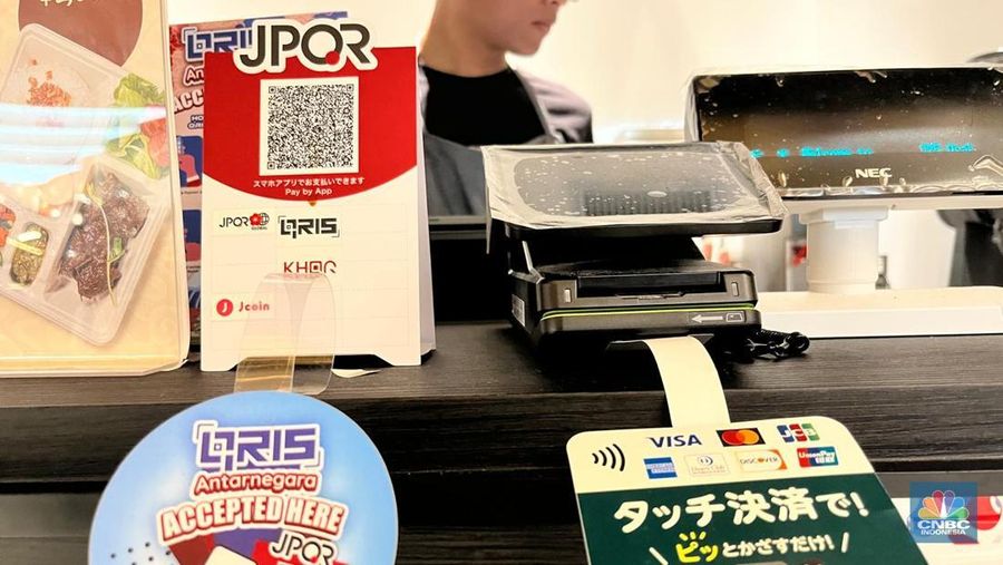Penggunaan QRIS Antara Negara di Osaka Expo 2025, Osaka, Jepang. (CNBC Indonesia/Hadijah Alaydrus)