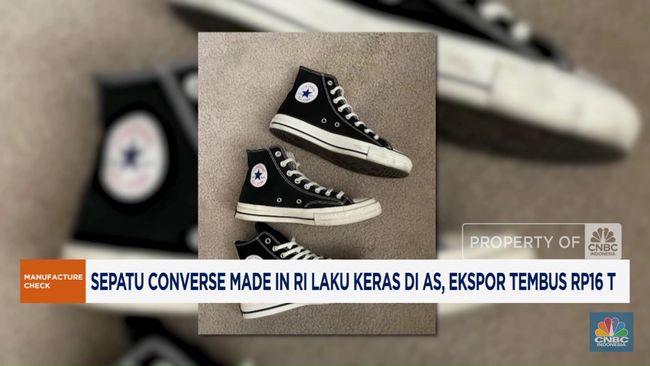Video: Sepatu Converse Buatan RI Laris di AS, Ekspor Tembus Rp16 T