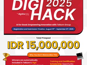 Telkom Buka Hackathon DigiHack 2025, Fokus pada Inovasi AI