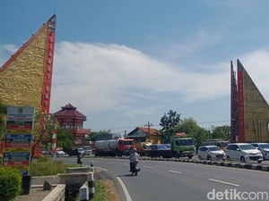 Ada Proyek Drainase, Arus Lalin Perbatasan Klaten-Boyolali Padat Merayap