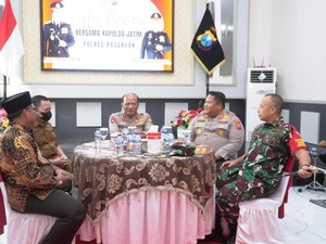 Kapolda Jatim Sambangi Polres Pasuruan Perkuat Sinergi Forkopimda