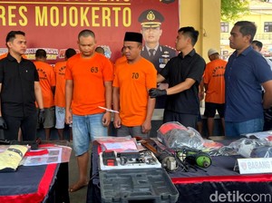 Pembobol Rumah dan Jambret Kalung di Mojokerto Diringkus