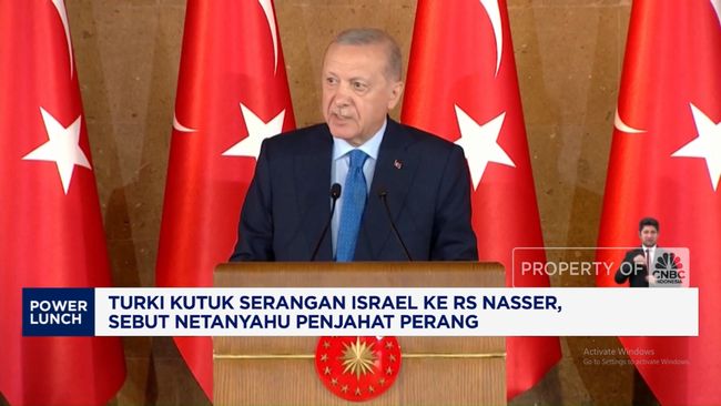 Video: Turki Kutuk Serangan Israel, Sebut Netanyahu Penjahat Perang