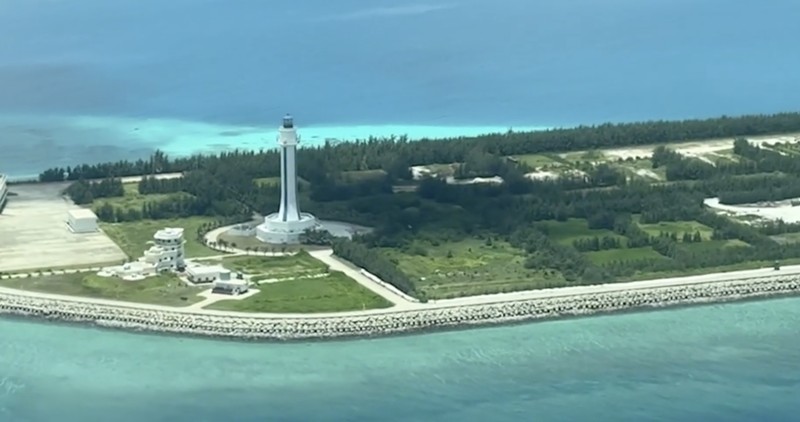 Foto satelit Vietnam percepat pembangunan pulau di Laut China Selatan. (Dok. Maxar Technologies)