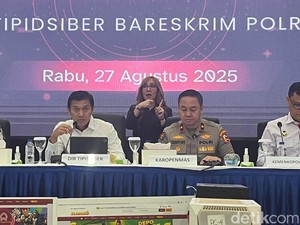 Siber Bareskrim Bongkar 235 Kasus Judol Periode Mei-Agustus, Ada 259 Tersangka