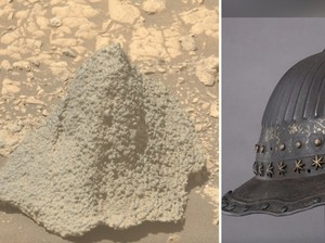 Uniknya! Wahana NASA Temukan Batu di Mars Mirip Helm Perang Kuno