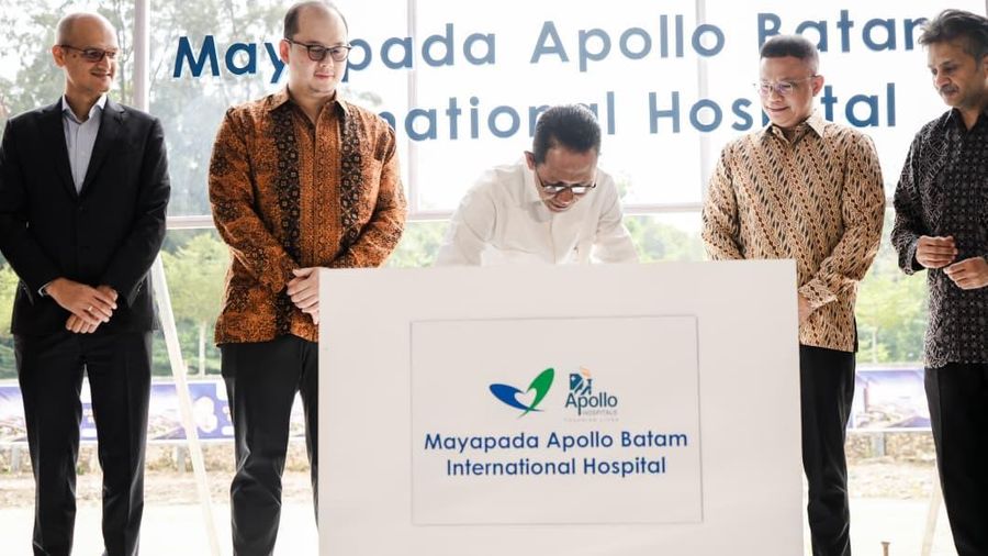 Mayapada Healthcare menyelenggarakan seremoni peletakan batu pertama rumah sakit berstandar internasional, Mayapada Apollo Batam International Hospital (MABIH) di Kawasan Ekonomi Khusus (KEK) Pariwisata dan Kesehatan Internasional Batam (Dok Mayapada Healthcare)