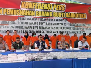 Kado HUT RI, Polda Riau Bongkar Kasus Sabu Rp 42,5 M