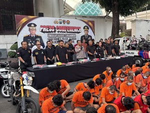 47 Maling Motor di Surabaya Ditangkap, 9 Pelaku Residivis