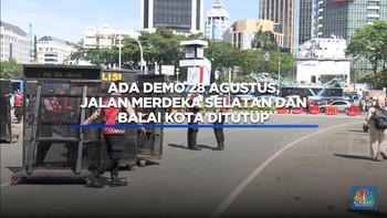 Ada Demo 28 Agustus, Jalan Merdeka Selatan dan Balai Kota Ditutup