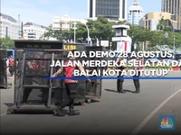 Ada Demo 28 Agustus, Jalan Merdeka Selatan dan Balai Kota Ditutup