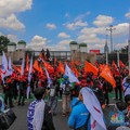 Jalan Gatsu Arah Slipi Ditutup Imbas Demo Buruh-Tol Dalkot Tersendat 