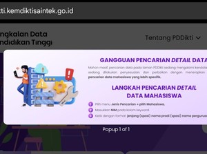 PDDikti Gangguan, Cek Data Mahasiswa Pakai NIM