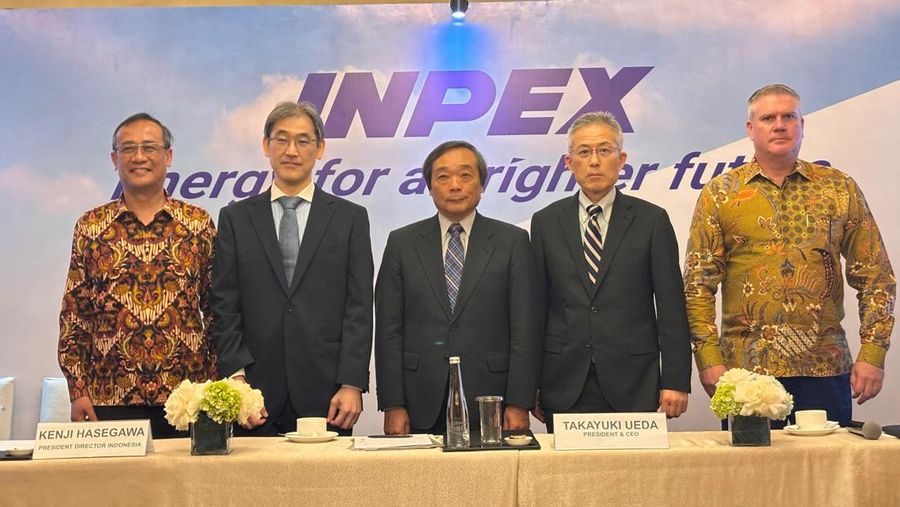 Inpex mulai melakukan pengerjaan Front-End Engineering Design (FEED) Lapangan Gas Abadi, Blok Masela. Seremoni pengerjaan FEED dilakukan di Jakarta, Kamis (28/08/2025). CNBC Indonesia/Firda Dwi Muliawati