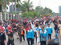 Demo Buruh di Depan DPR Resmi Bubar, Said Iqbal Tebar Ancaman Ini