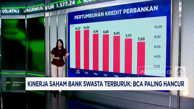 Video: Performa Saham Bank Swasta Lesu, BCA Paling Hancur