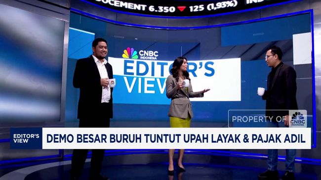 Video: Ribuan Buruh Demo DPR, Desak Upah Layak dan Pajak Adil