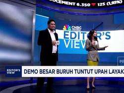 Video: Ribuan Buruh Demo DPR, Desak Upah Layak dan Pajak Adil
