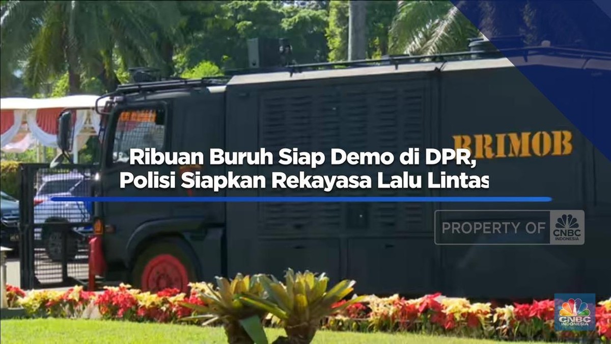 Video: Ribuan Buruh Siap Demo DPR, Polisi Siapkan Rekayasa Lalu Lintas