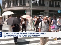 Video: Tokyo Catat Rekor "Terpanggang" Suhu Panas 10 Hari Beruntun