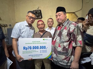 BPJS Ketenagakerjaan Beri Santunan Rp 70 Juta ke Keluarga Ojol Affan Kurniawan
