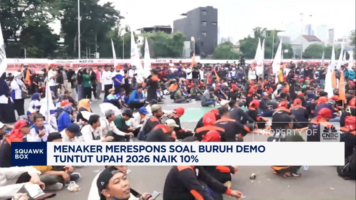 Video: Menaker Respons Soal Buruh Demo Tuntut Upah 2026 Naik 10%