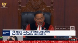 Video: MK Resmi Larang Wakil Menteri Rangkap Jabatan Komisaris