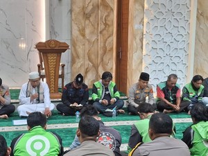 Polresta Bogor Gelar Doa Bersama untuk Affan Bareng Ojol, Brimob dan Kodim 0606