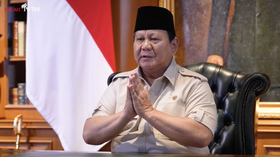 Presiden RI, Prabowo Subianto. (Tangkapan Layar)