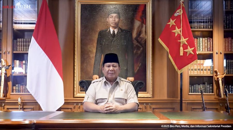 Presiden RI, Prabowo Subianto. (Tangkapan Layar)
