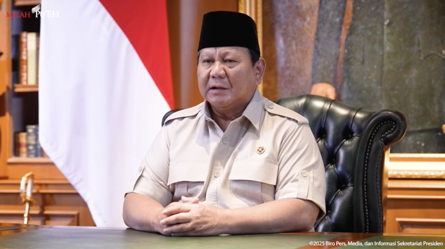 Presiden RI, Prabowo Subianto. (Tangkapan Layar)