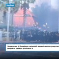 Video: Demo Ricuh 29 Agustus Jakarta-Surabaya, Halte - Gedung Terbakar