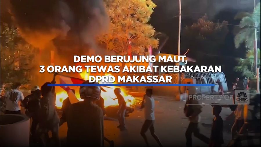 Demo Berujung Kebakaran DPRD Makassar, 3 Orang Tewas & 5 Luka (CNBC Indonesia TV)
