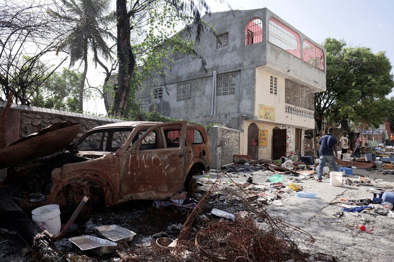 HAITI-VIOLENCE/UN Residents return to the Delmas 30 neighborhood after gang leader Jimmy