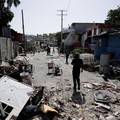 Residents return to the Delmas 30 neighborhood after gang leader Jimmy "Barbeque" Cherizier withdrew his soldiers from several neighborhoods in northeastern Port-au-Prince and urged former residents to return to their homes, in Port-au-Prince, Haiti
