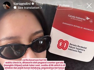 Cerita Tiara Andini Menolak Tukar Kursi sama Menteri di Pesawat Garuda