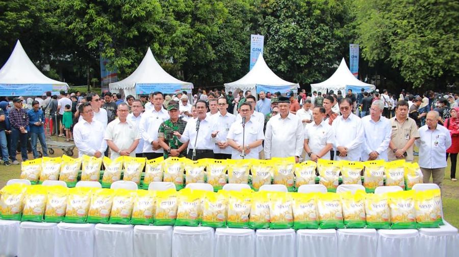 Stabilisasi Harga Beras, Pemerintah Salurkan 43 Ribu Ton Beras SPHP Serentak Hari Ini. (Dok Kementan)