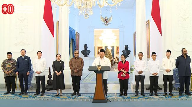 Megawati dan Surya Paloh Hadir di Pertemuan Prabowo dan Ketum Parpol