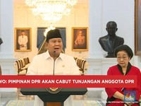 Prabowo: DPR Akan Cabut Tunjangan dan Moratorium Kunker Luar Negeri