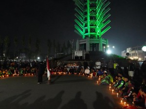 Walkot Cilegon Gelar Doa dan Tabur Bunga Bersama Ojol untuk Affan Kurniawan