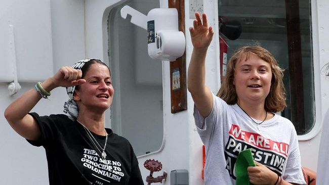 Greta Thunberg CS Kembali Beraksi, Berlayar Bawa Bantuan ke Gaza