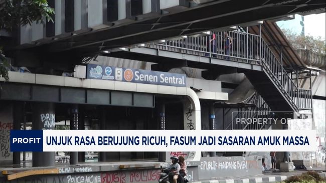 Video: Unjuk Rasa Berujung Ricuh,Fasilitas Umum Jadi Korban Amuk Massa