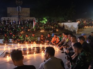 Lilin, Doa dan Tangan yang Saling Merangkul dari Subang untuk Affan