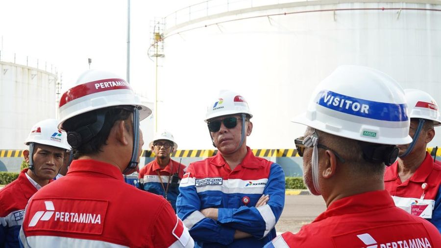 Komisaris Utama PT Pertamina (Persero) Mochamad Iriawan melakukan kunjungan mendadak ke Terminal BBM Rewulu, Kulon Progo, Yogyakarta, di tengah suasana libur akhir pekan, Minggu (31/8/2025). (Dok. PT Pertamina (Persero))