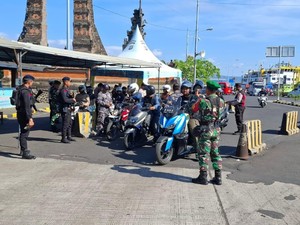 TNI-Polri Terapkan Pemeriksaan Berlapis di Pelabuhan Gilimanuk