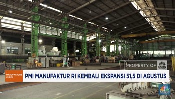 Video: PMI Manufaktur RI Kembali Ekspansi 51,5 di Agustus